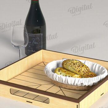 Intra απο ξύλο plywood 3mm-4mm πάχος – Ξύλινοι δίσκοι σερβιρίσματος Πακέτο κοπής με λέιζερ Δίασταση  20x20 cm INTRAFABR-123827898 - Image 2