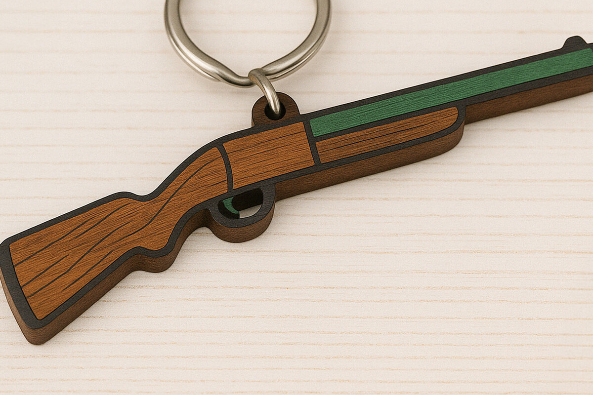 Intra απο ξύλο plywood 3mm-4mm πάχος – Ξύλινο κυνηγετικό μπρελόκ Δίασταση  5x5 cm INTRAFABR-120896778