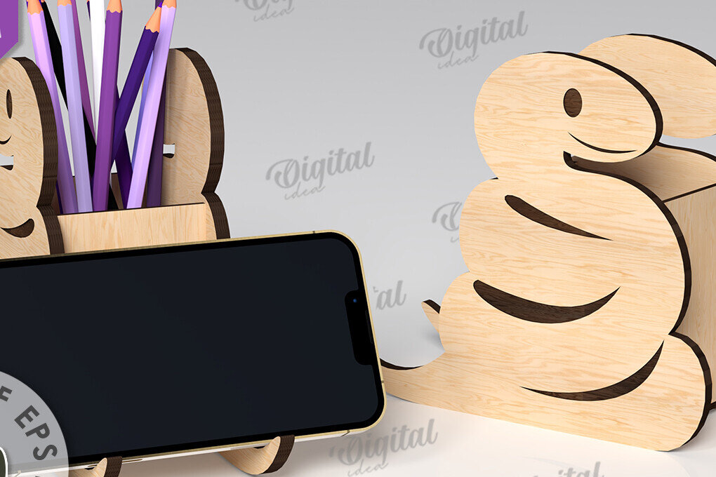 Intra απο ξύλο plywood 3mm-4mm πάχος – Ξύλινη θήκη για στυλό φιδιού κοπής με λέιζερ Δίασταση  20x20 cm INTRAFABR-112436011