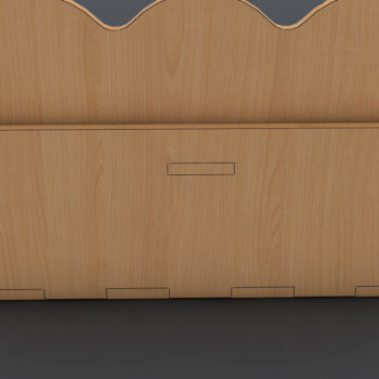 Intra απο ξύλο plywood 3mm-4mm πάχος – Ξύλινος καναπές για κούκλες Vector για CNC 135 Δίασταση  20x20 cm INTRAFABR-58481810 - Image 3