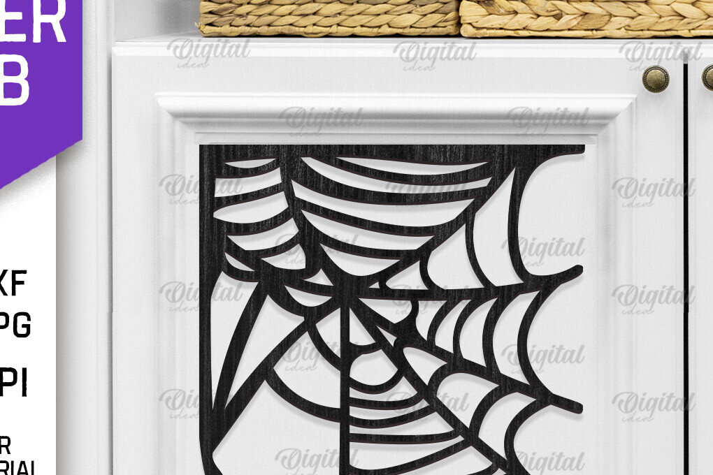 Intra απο ξύλο plywood 3mm-4mm πάχος – Ξύλινος ιστός αράχνης Διακόσμηση με λέιζερ Δίασταση  20x20 cm INTRAFABR-104624699