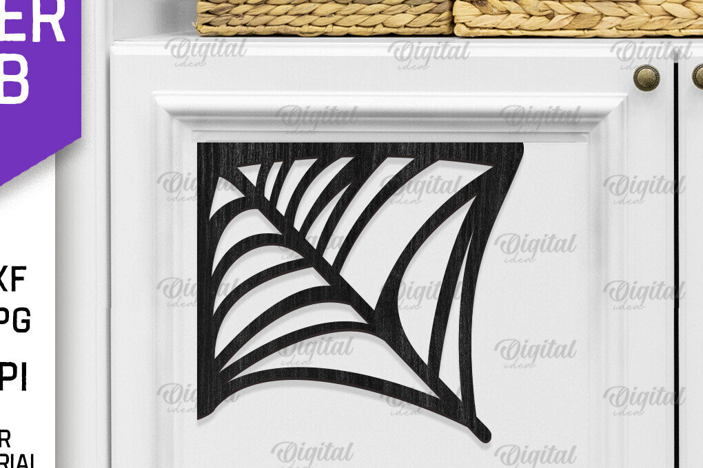 Intra απο ξύλο plywood 3mm-4mm πάχος – Ξύλινος ιστός αράχνης Διακόσμηση με λέιζερ Δίασταση  20x20 cm INTRAFABR-104624807