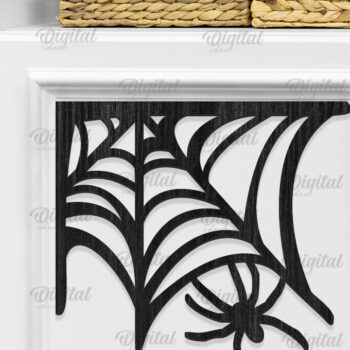 Intra απο ξύλο plywood 3mm-4mm πάχος – Ξύλινος ιστός αράχνης Διακόσμηση με λέιζερ Δίασταση  20x20 cm INTRAFABR-104624421 - Image 1