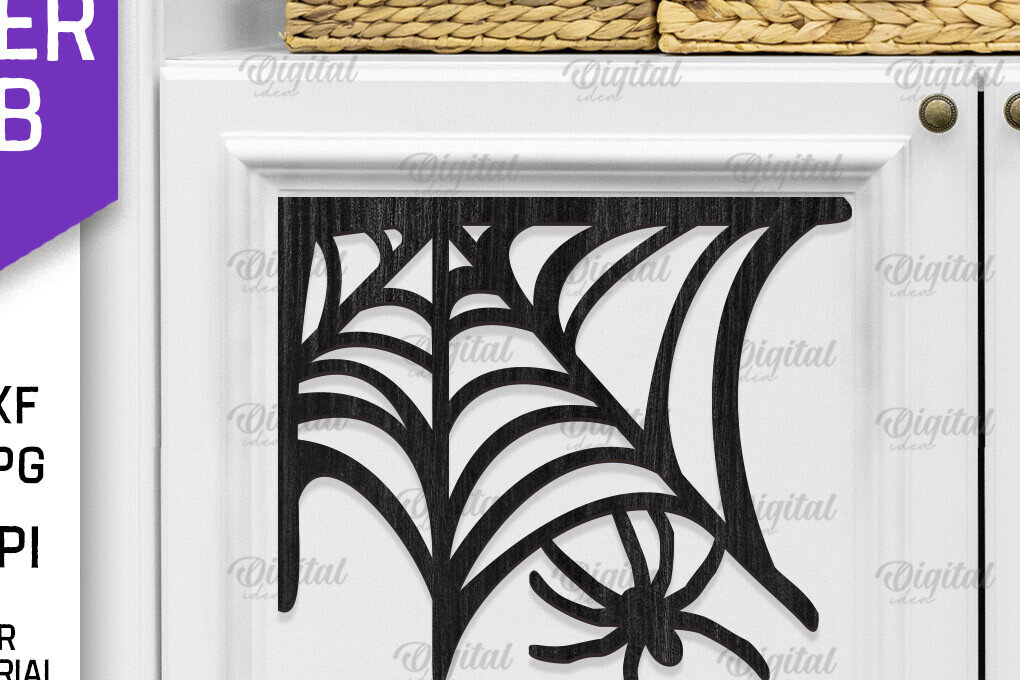 Intra απο ξύλο plywood 3mm-4mm πάχος – Ξύλινος ιστός αράχνης Διακόσμηση με λέιζερ Δίασταση  20x20 cm INTRAFABR-104624421