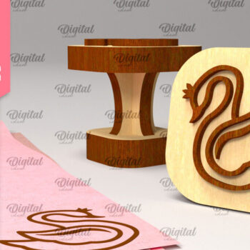 Intra απο ξύλο plywood 3mm-4mm πάχος – Ξύλινη σφραγίδα για κορίτσια Δίασταση  20x20 cm INTRAFABR-97798818 - Image 1