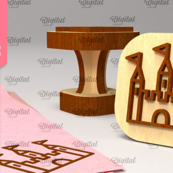 Intra απο ξύλο plywood 3mm-4mm πάχος – Ξύλινη σφραγίδα για κορίτσια Δίασταση  20x20 cm INTRAFABR-97798644 - Image 1