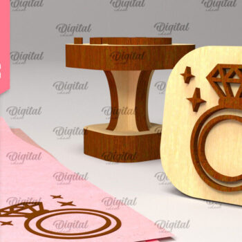 Intra απο ξύλο plywood 3mm-4mm πάχος – Ξύλινη σφραγίδα για κορίτσια Δίασταση  20x20 cm INTRAFABR-97798674 - Image 1