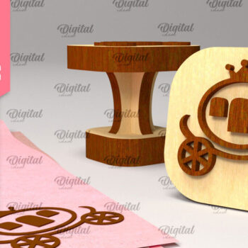 Intra απο ξύλο plywood 3mm-4mm πάχος – Ξύλινη σφραγίδα για κορίτσια Δίασταση  20x20 cm INTRAFABR-97798709 - Image 1