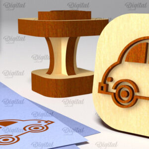 Intra απο ξύλο plywood 3mm-4mm πάχος – Ξύλινη στάμπα για αγόρια Δίασταση  20x20 cm INTRAFABR-100938899