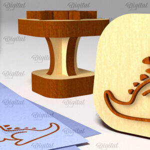 Intra απο ξύλο plywood 3mm-4mm πάχος – Ξύλινη στάμπα για αγόρια Δίασταση  20x20 cm INTRAFABR-100938919