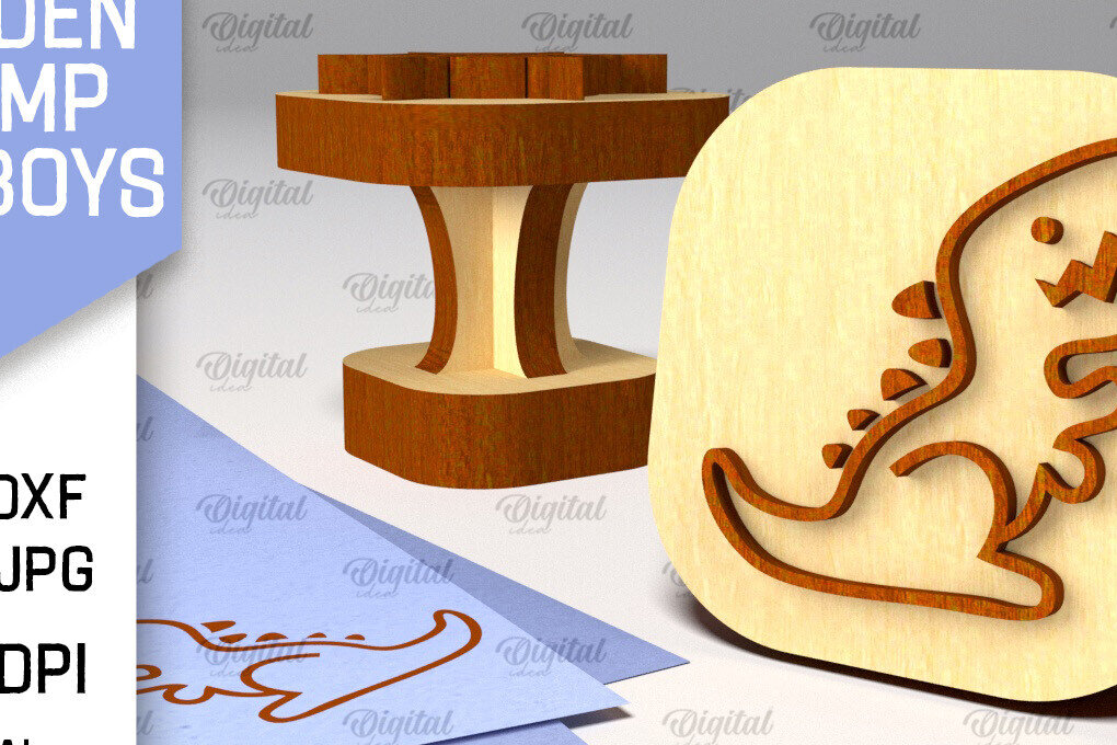 Intra απο ξύλο plywood 3mm-4mm πάχος – Ξύλινη στάμπα για αγόρια Δίασταση  20x20 cm INTRAFABR-100938919