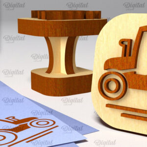 Intra απο ξύλο plywood 3mm-4mm πάχος – Ξύλινη στάμπα για αγόρια Δίασταση  20x20 cm INTRAFABR-100939786