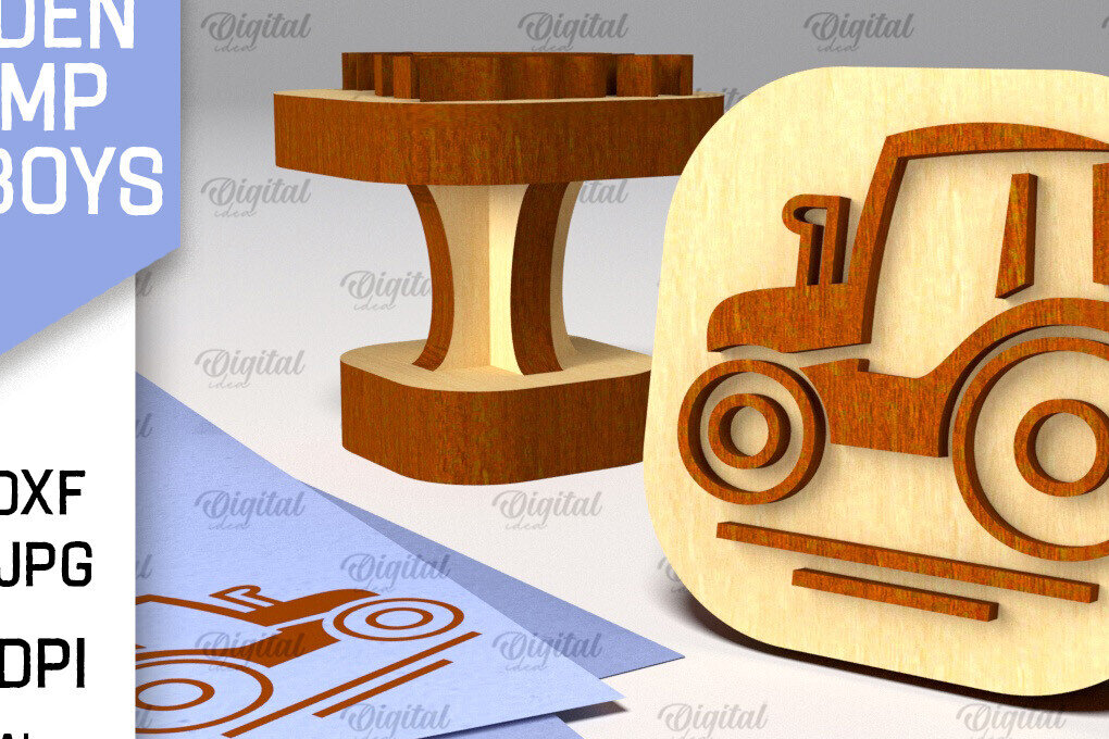 Intra απο ξύλο plywood 3mm-4mm πάχος – Ξύλινη στάμπα για αγόρια Δίασταση  20x20 cm INTRAFABR-100939786