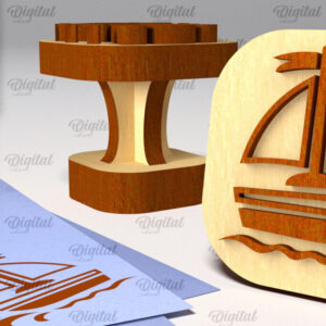 Intra απο ξύλο plywood 3mm-4mm πάχος – Ξύλινη στάμπα για αγόρια Δίασταση  20x20 cm INTRAFABR-100939881