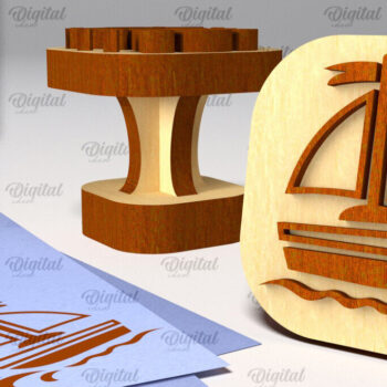 Intra απο ξύλο plywood 3mm-4mm πάχος – Ξύλινη στάμπα για αγόρια Δίασταση  20x20 cm INTRAFABR-100939881 - Image 1