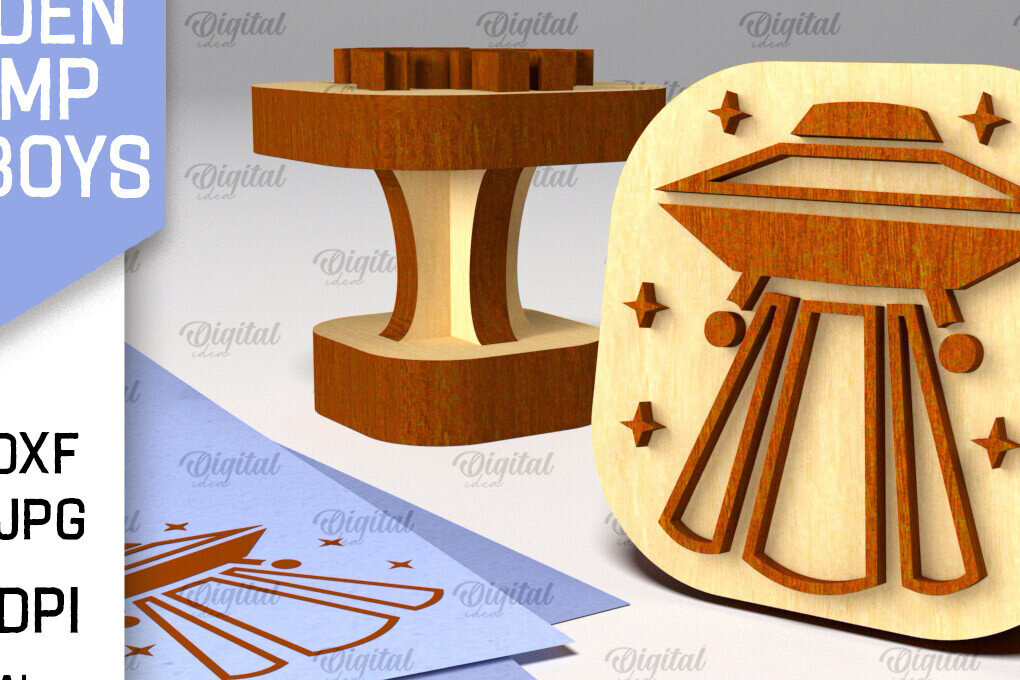 Intra απο ξύλο plywood 3mm-4mm πάχος – Ξύλινη στάμπα για αγόρια Δίασταση  20x20 cm INTRAFABR-100939927