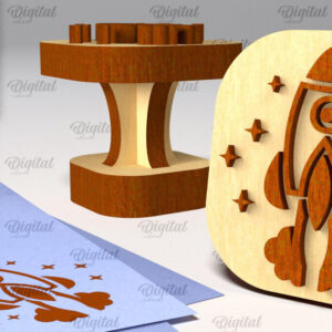 Intra απο ξύλο plywood 3mm-4mm πάχος – Ξύλινη στάμπα για αγόρια Δίασταση  20x20 cm INTRAFABR-100938823