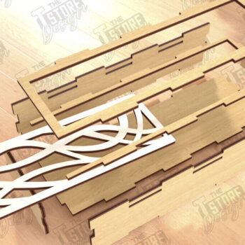 Intra απο ξύλο plywood 3mm-4mm πάχος – Ξύλινο κουτί αποθήκευσης | Κουτί δώρου | Αρχείο CNC Δίασταση  20x20 cm INTRAFABR-112526766 - Image 2