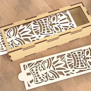 Intra απο ξύλο plywood 3mm-4mm πάχος – Ξύλινο κουτί αποθήκευσης | Κουτί δώρου | Αρχείο CNC Δίασταση  20x20 cm INTRAFABR-112526734