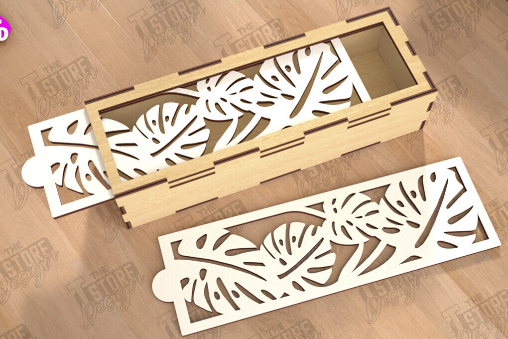 Intra απο ξύλο plywood 3mm-4mm πάχος – Ξύλινο κουτί αποθήκευσης | Κουτί δώρου | Αρχείο CNC Δίασταση  20x20 cm INTRAFABR-112526741