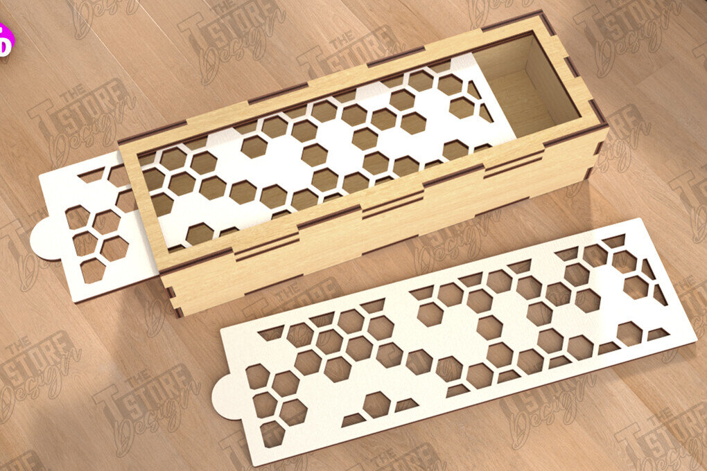 Intra απο ξύλο plywood 3mm-4mm πάχος – Ξύλινο κουτί αποθήκευσης | Κουτί δώρου | Αρχείο CNC Δίασταση  20x20 cm INTRAFABR-112526760