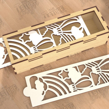 Intra απο ξύλο plywood 3mm-4mm πάχος – Ξύλινο κουτί αποθήκευσης | Κουτί δώρου | Αρχείο CNC Δίασταση  20x20 cm INTRAFABR-112526657 - Image 1