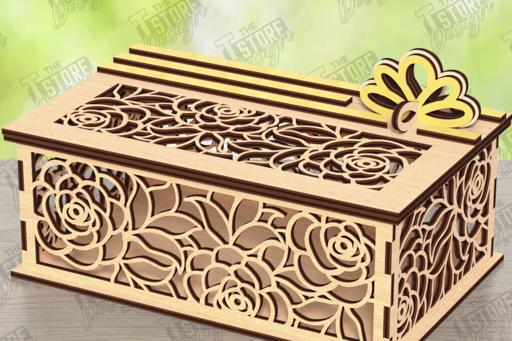 Intra απο ξύλο plywood 3mm-4mm πάχος – Ξύλινο κουτί αποθήκευσης | Κουτί δώρου Δίασταση  20x20 cm INTRAFABR-122496263