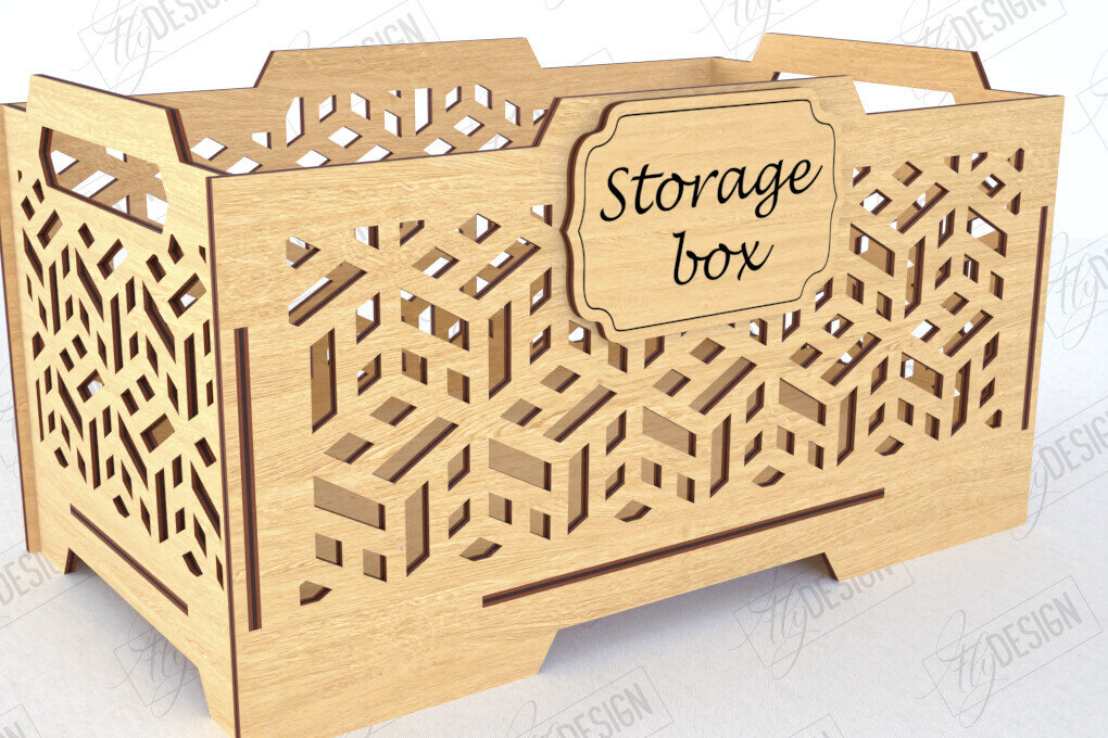 Intra απο ξύλο plywood 3mm-4mm πάχος – Ξύλινο κουτί αποθήκευσης | Διοργανωτής Δίασταση  20x20 cm INTRAFABR-120841905