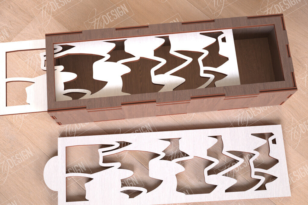 Intra απο ξύλο plywood 3mm-4mm πάχος – Ξύλινα κουτιά αποθήκευσης | Κουτί δώρου | CNC Δίασταση  20x20 cm INTRAFABR-112094278