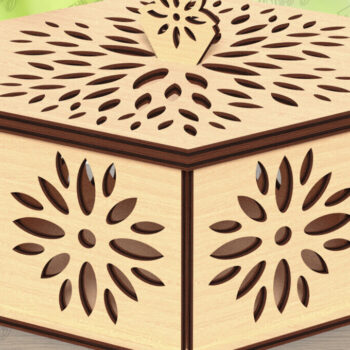 Intra απο ξύλο plywood 3mm-4mm πάχος – Ξύλινα κουτιά αποθήκευσης Δέσμη κοπής με λέιζερ Δίασταση  20x20 cm INTRAFABR-122682233 - Image 4