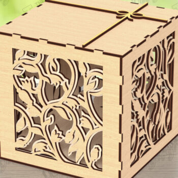 Intra απο ξύλο plywood 3mm-4mm πάχος – Ξύλινα κουτιά αποθήκευσης Δέσμη κοπής με λέιζερ Δίασταση  20x20 cm INTRAFABR-122682233 - Image 6