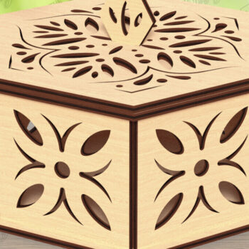 Intra απο ξύλο plywood 3mm-4mm πάχος – Ξύλινα κουτιά αποθήκευσης Δέσμη κοπής με λέιζερ Δίασταση  20x20 cm INTRAFABR-122682233 - Image 7