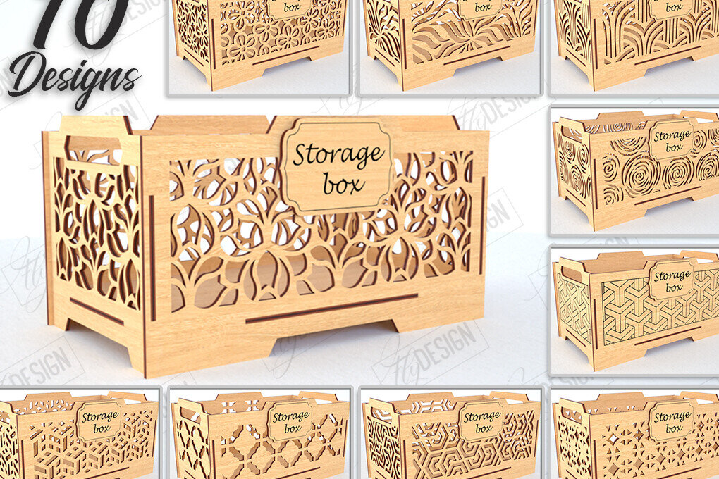 Intra απο ξύλο plywood 3mm-4mm πάχος – Ξύλινα κουτιά αποθήκευσης Δέσμη κοπής με λέιζερ Δίασταση  20x20 cm INTRAFABR-120841966