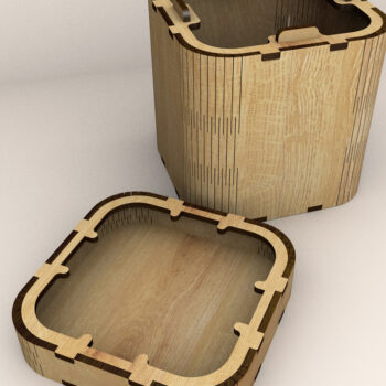 Intra απο ξύλο plywood 3mm-4mm πάχος – Ξύλινα Κουτιά αποθήκευσης Σετ 7 μεγεθών Δίασταση  20x20 cm INTRAFABR-115516812 - Image 6