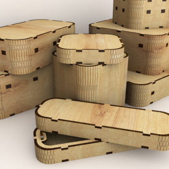 Intra απο ξύλο plywood 3mm-4mm πάχος – Ξύλινα Κουτιά αποθήκευσης Σετ 7 μεγεθών Δίασταση  20x20 cm INTRAFABR-115516812 - Image 7