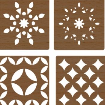 Intra απο ξύλο plywood 3mm-4mm πάχος – Ξύλινο σουβέρ για τσάι και καφέ με βάση Δίασταση  20x20 cm INTRAFABR-51296500 - Image 3