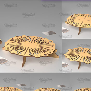 Intra απο ξύλο plywood 3mm-4mm πάχος – Ξύλινες βάσεις για τσαγιέρα LaserCut Bundle Δίασταση  20x20 cm INTRAFABR-102466524 - Image 1