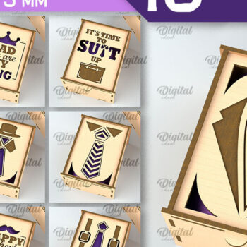 Intra απο ξύλο plywood 3mm-4mm πάχος – Ξύλινες Θήκες Γραβάτας Πακέτο κοπής με λέιζερ Δίασταση  20x20 cm INTRAFABR-96814297 - Image 1