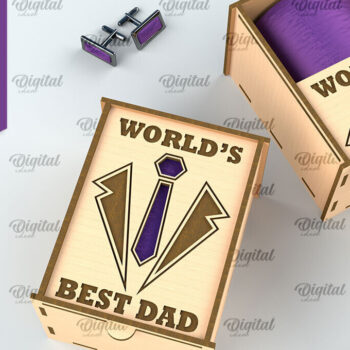 Intra απο ξύλο plywood 3mm-4mm πάχος – Ξύλινες Θήκες Γραβάτας Πακέτο κοπής με λέιζερ Δίασταση  20x20 cm INTRAFABR-96814297 - Image 5