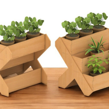 Intra απο ξύλο plywood 3mm-4mm πάχος – Ξύλινο σταντ φυτών 213 Δίασταση  20x20 cm INTRAFABR-118485078 - Image 3