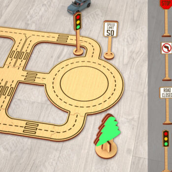 Intra απο ξύλο plywood 3mm-4mm πάχος – Ξύλινο Πακέτο πίστας αυτοκινήτου | Μοντέλο δρόμου Δίασταση  20x20 cm INTRAFABR-115494718 - Image 7