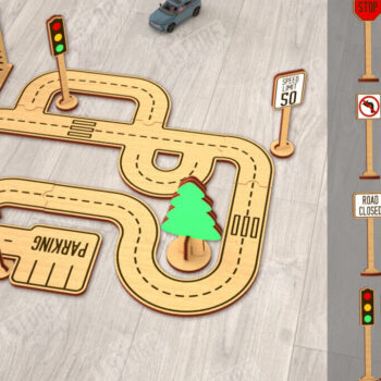 Intra απο ξύλο plywood 3mm-4mm πάχος – Ξύλινο Πακέτο πίστας αυτοκινήτου | Μοντέλο δρόμου Δίασταση  20x20 cm INTRAFABR-115494718 - Image 11