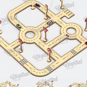 Intra απο ξύλο plywood 3mm-4mm πάχος – Ξύλινη δέσμη κοπής λέιζερ πίστας αυτοκινήτου παιχνιδιών Δίασταση  20x20 cm INTRAFABR-108771876