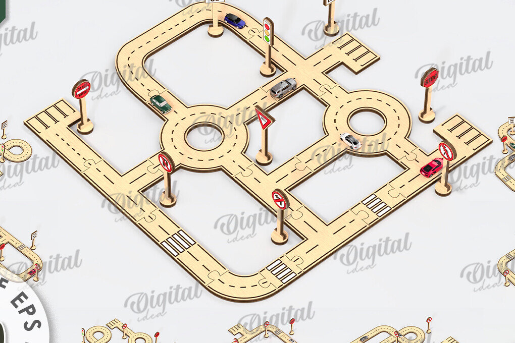 Intra απο ξύλο plywood 3mm-4mm πάχος – Ξύλινη δέσμη κοπής λέιζερ πίστας αυτοκινήτου παιχνιδιών Δίασταση  20x20 cm INTRAFABR-108771876