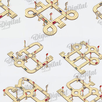 Intra απο ξύλο plywood 3mm-4mm πάχος – Ξύλινη δέσμη κοπής λέιζερ πίστας αυτοκινήτου παιχνιδιών Δίασταση  20x20 cm INTRAFABR-108771876 - Image 2