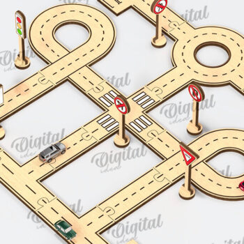 Intra απο ξύλο plywood 3mm-4mm πάχος – Ξύλινη δέσμη κοπής λέιζερ πίστας αυτοκινήτου παιχνιδιών Δίασταση  20x20 cm INTRAFABR-108771876 - Image 6