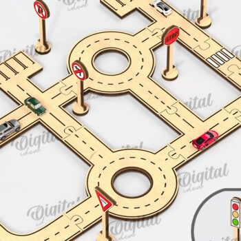 Intra απο ξύλο plywood 3mm-4mm πάχος – Ξύλινη δέσμη κοπής λέιζερ πίστας αυτοκινήτου παιχνιδιών Δίασταση  20x20 cm INTRAFABR-108771876 - Image 10