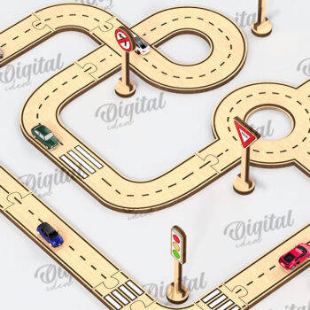 Intra απο ξύλο plywood 3mm-4mm πάχος – Ξύλινη δέσμη κοπής λέιζερ πίστας αυτοκινήτου παιχνιδιών Δίασταση  20x20 cm INTRAFABR-108771876 - Image 12