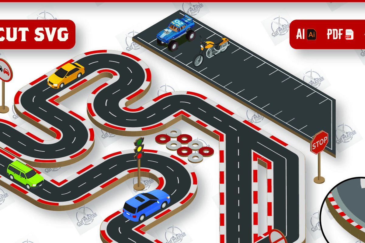 Intra απο ξύλο plywood 3mm-4mm πάχος – Ξύλινο παιχνίδι πίστα αυτοκινήτου με λέιζερ Δίασταση  20x20 cm INTRAFABR-110073065