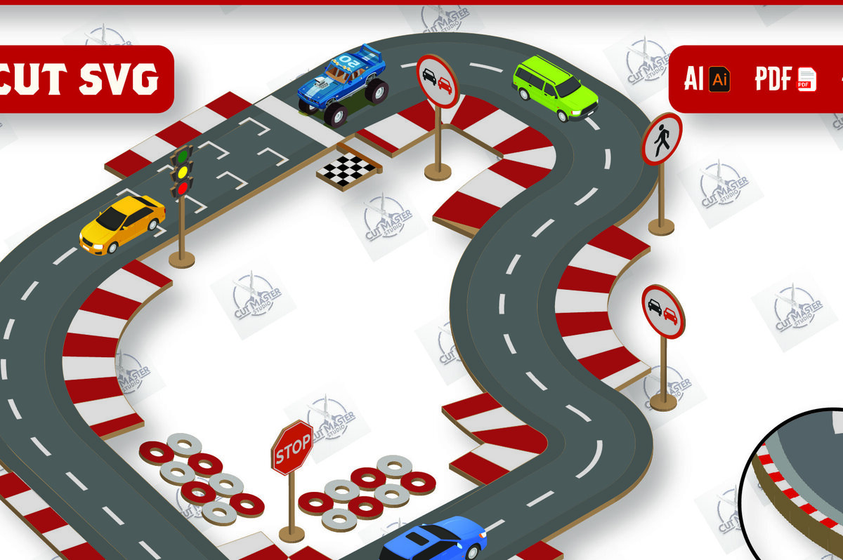 Intra απο ξύλο plywood 3mm-4mm πάχος – Ξύλινο παιχνίδι πίστα αυτοκινήτου με λέιζερ Δίασταση  20x20 cm INTRAFABR-110073003